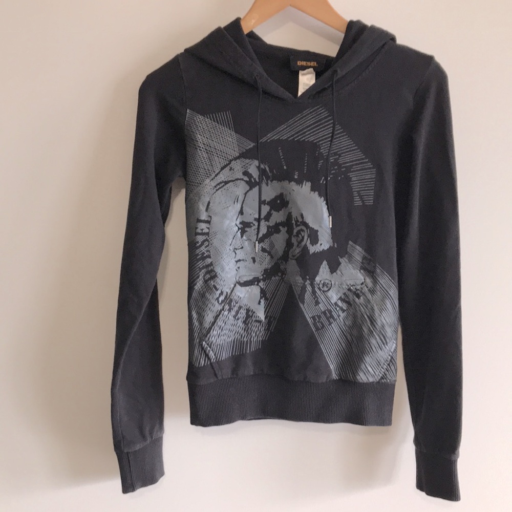 Diesel | only the brave logo hoodie